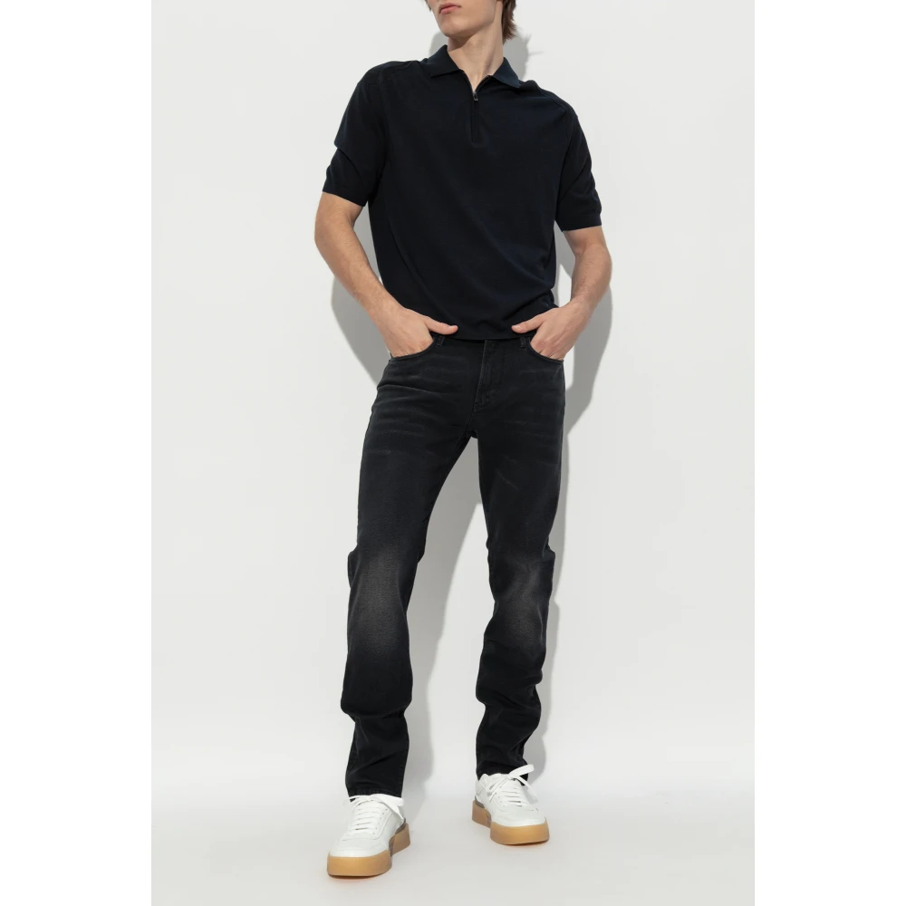 Emporio Armani Polo met logo Blue Heren