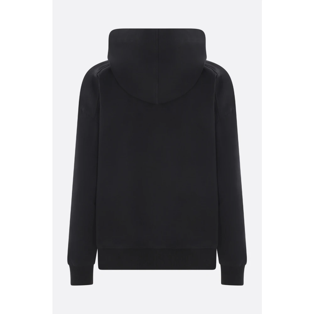 BRUNELLO CUCINELLI Zwarte hoodie met monile borduurwerk Black Dames