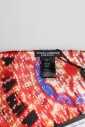 foulard-carre-imprime-multicolore-noir