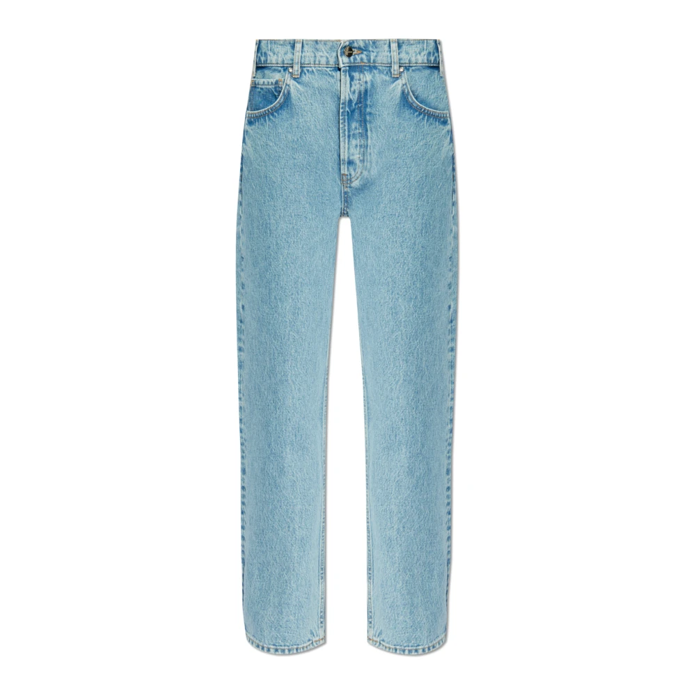 Anine Bing Slim Fit Jeans met Vijf Zakken Blue Dames