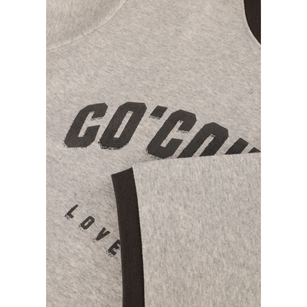 Co'Couture Grijze Edge Tee Gray Dames