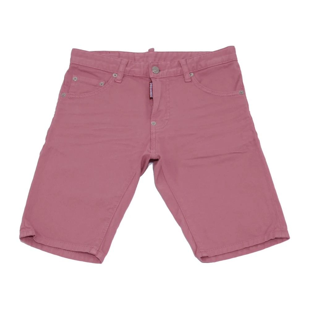 Dsquared2 Pink Shorts, Male, 14 Y, Bermuda Denim
