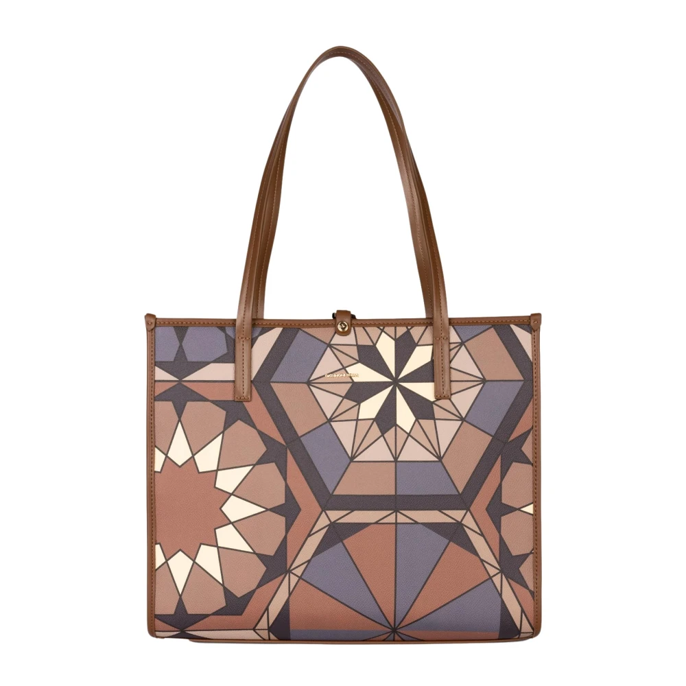 Gattinoni Bruine schoudertas met etui Multicolor Dames
