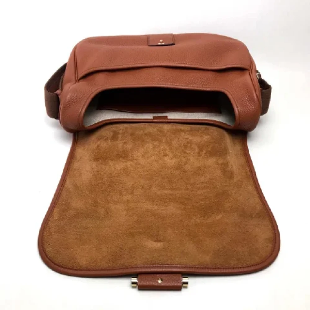 Hermès Vintage Pre-owned Leather shoulder-bags Brown Dames