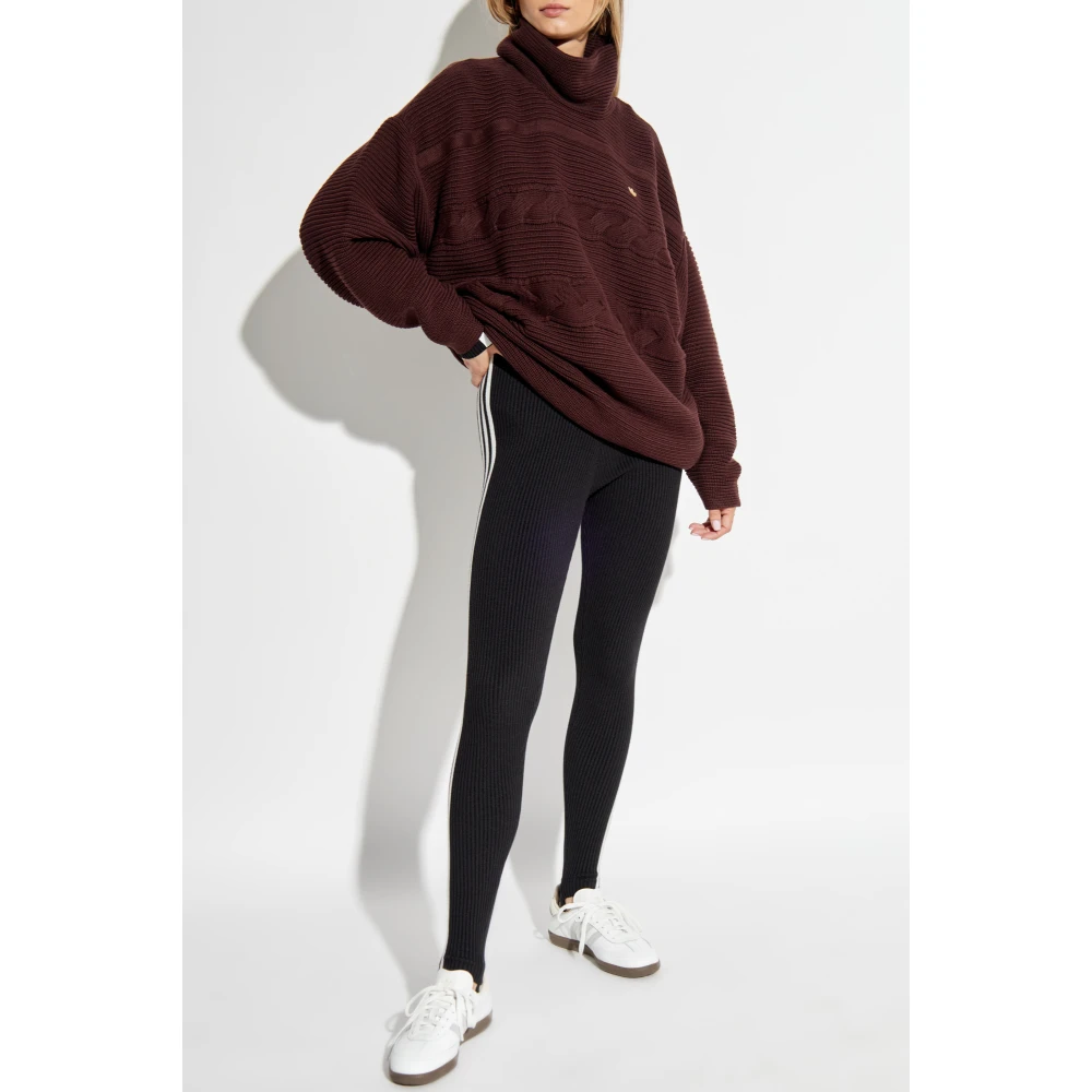 adidas Originals Turtleneck met logo Brown Dames