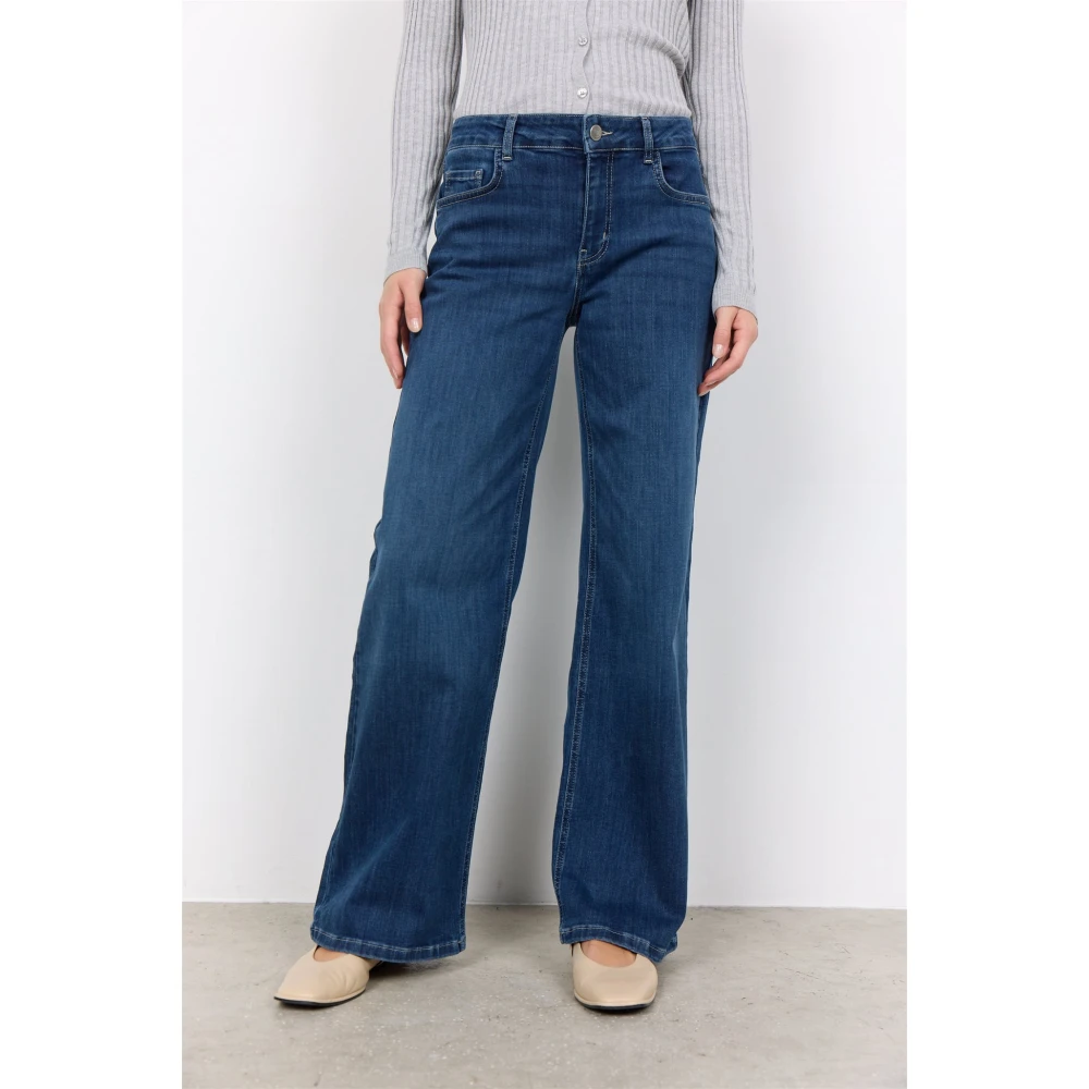 Soyaconcept Wijde Pijp Casual Jeans Blue Dames