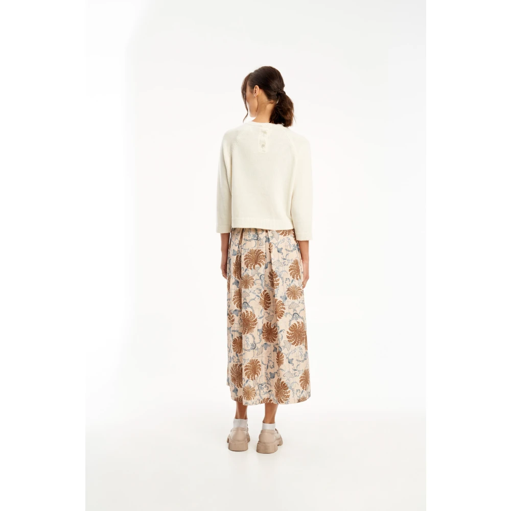 Vicario Cinque Luxe Wol en Kasjmier Trui White Dames