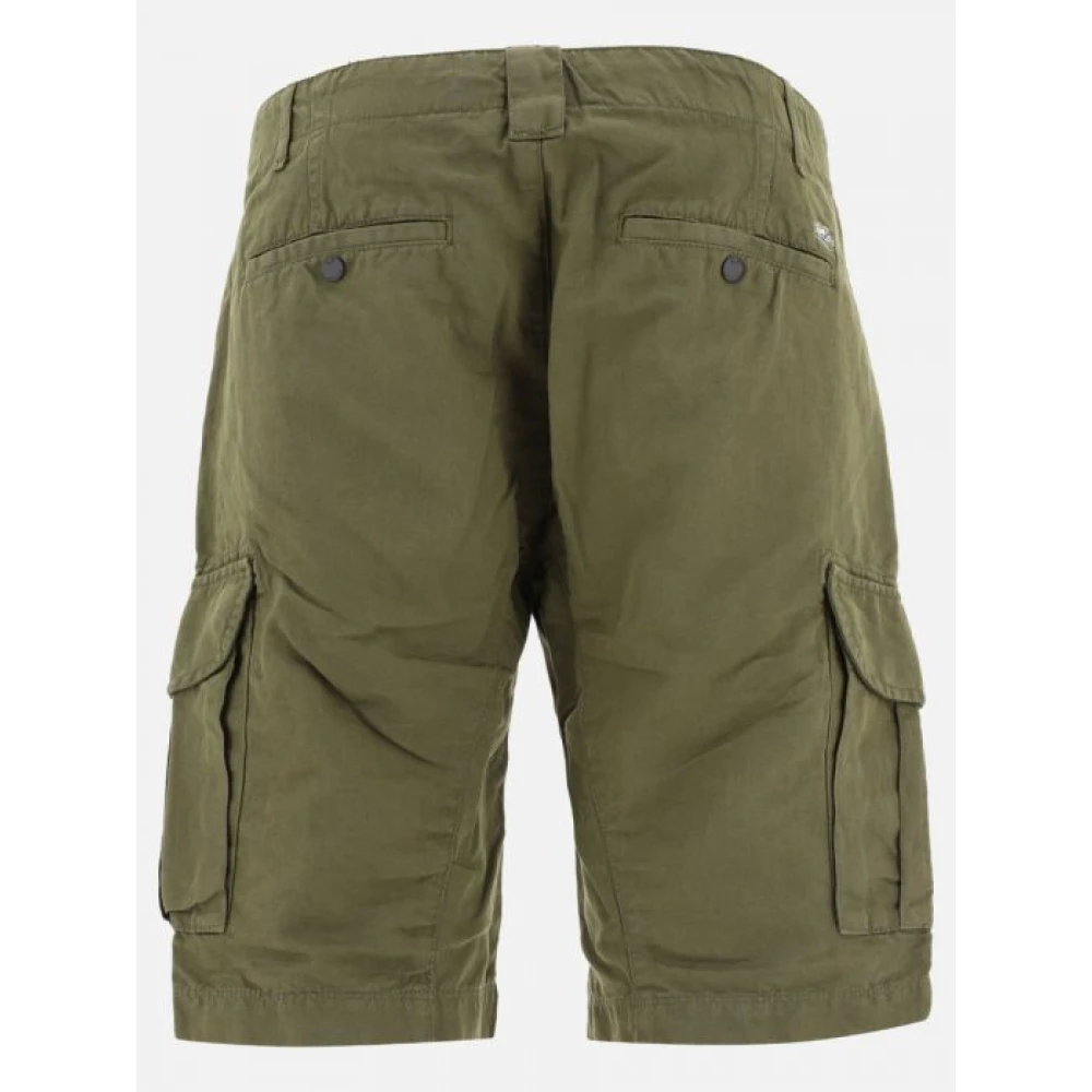 C.P. Company Cargo Shorts in Groene Katoen Linnen Mix Green Heren
