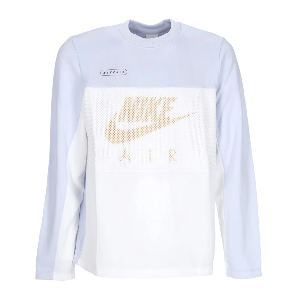 Nike Crew Football T-Shirt Grijs Wit Vivid Sulfur White Heren