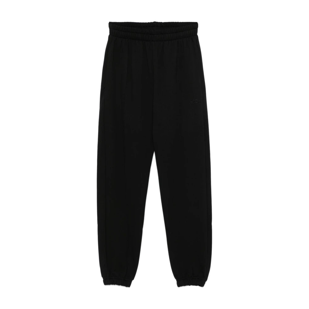 Gcds Zwarte Lounge Logo Sweatpants Black Heren