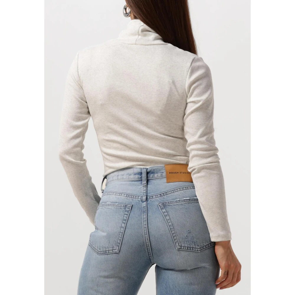 Notre-v Elegante Rollneck Trui Beige Dames