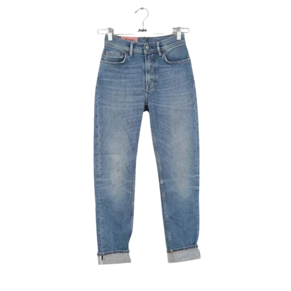 Acne Studios Pre-owned Cotton jeans Blue Dames