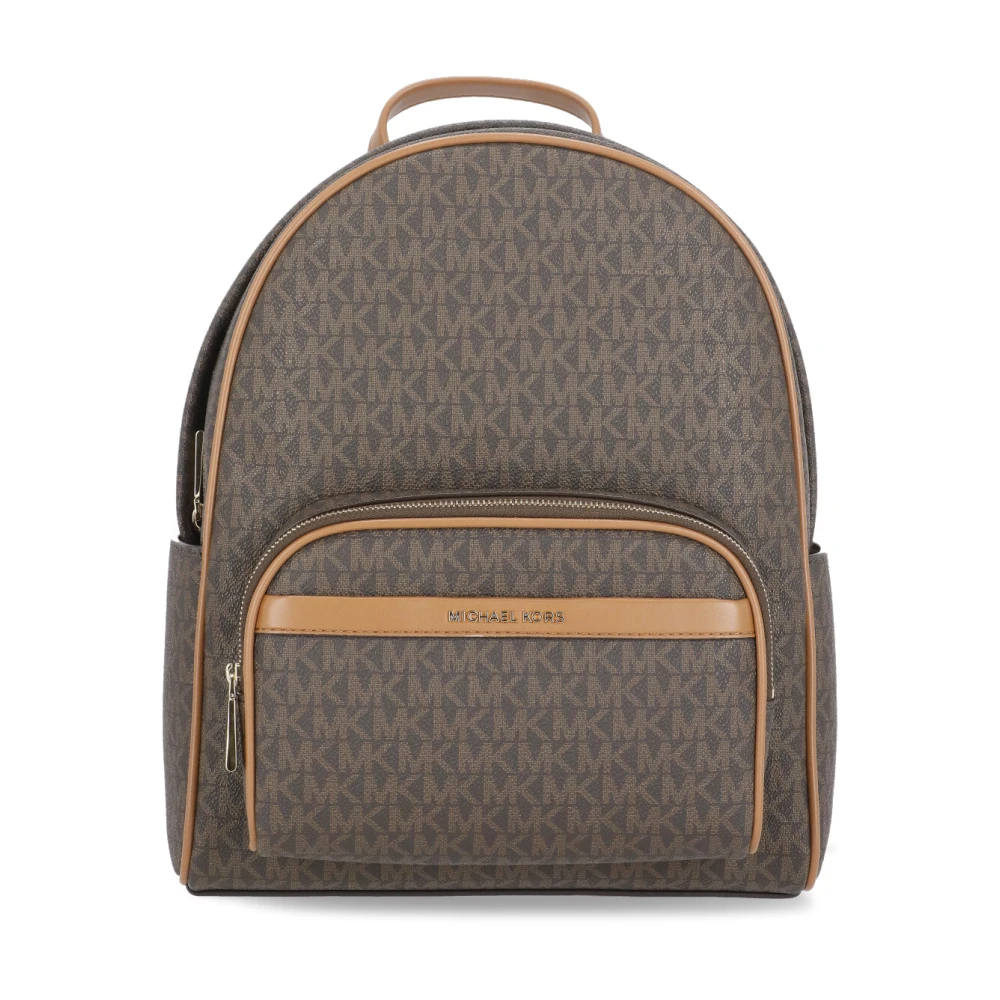 Michael Kors Bruine rugzak met voorvak met rits Brown Dames