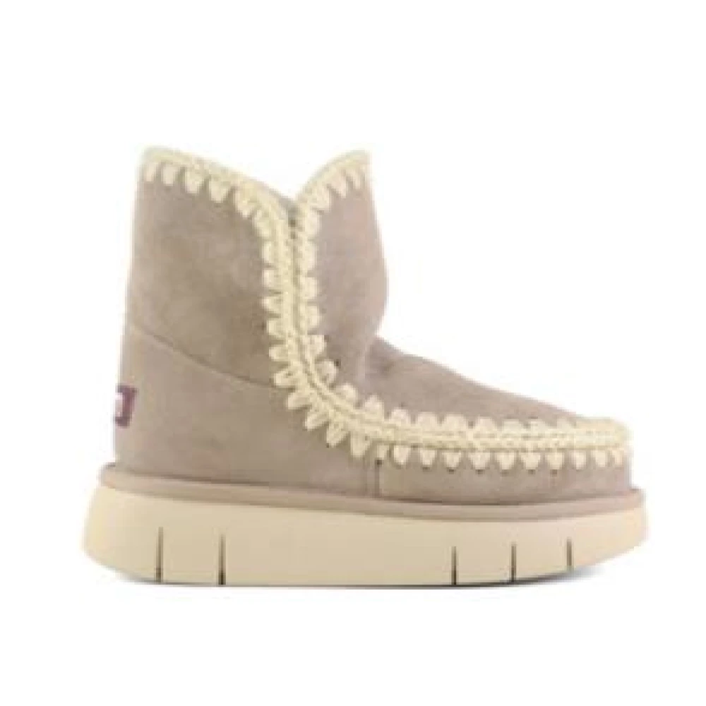 Mou Women's Gray Winter Boots, 7 Uk, Eskimo 18 Bounce Suede