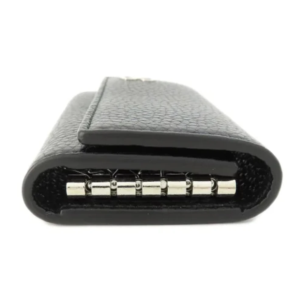 Gucci Vintage Pre-owned Leather key-holders Black Dames