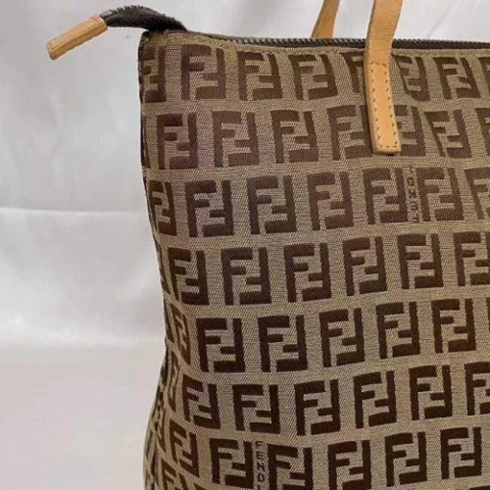 Fendi Vintage Pre-owned Fabric fendi-bags Beige Dames
