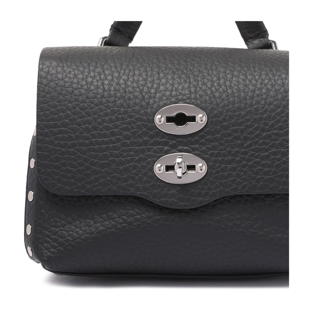 Zanellato Zwarte Mini Tas met Dollar Print Black Dames