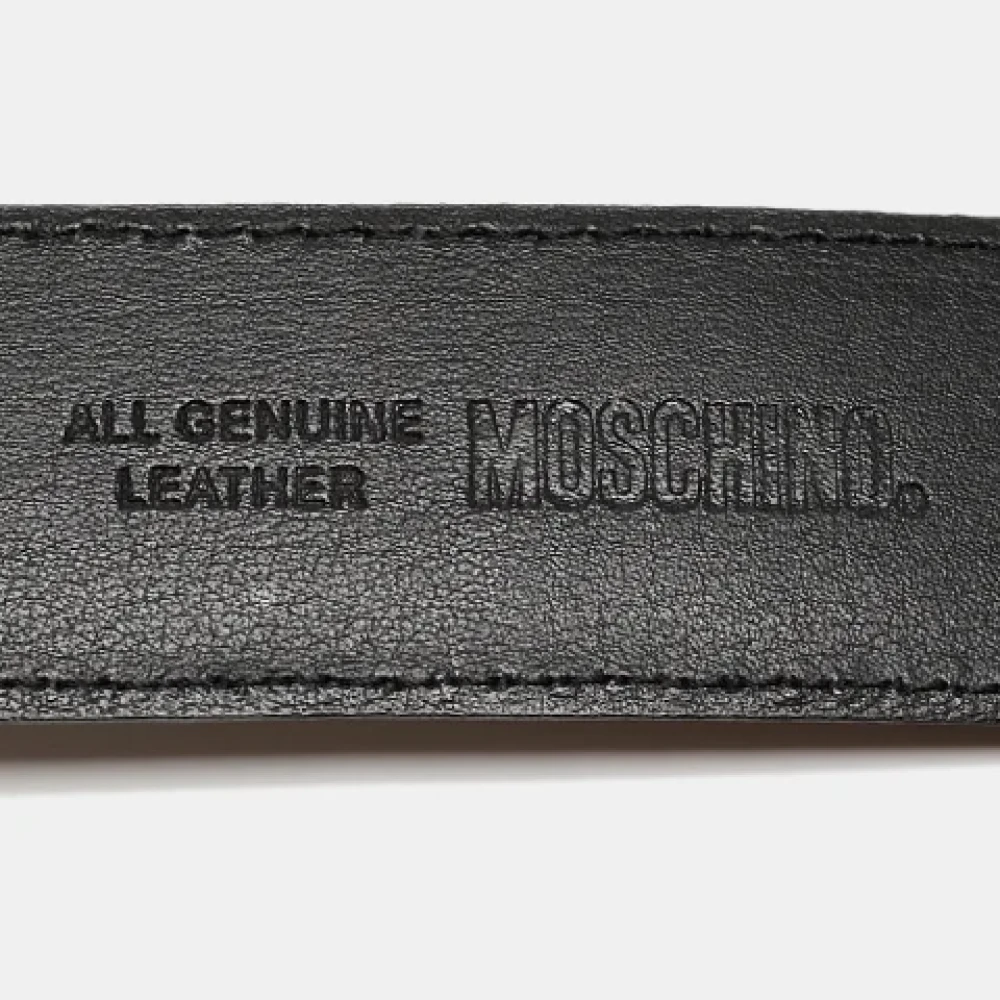 Moschino Pre-Owned Pre-owned Leather belts Black Dames