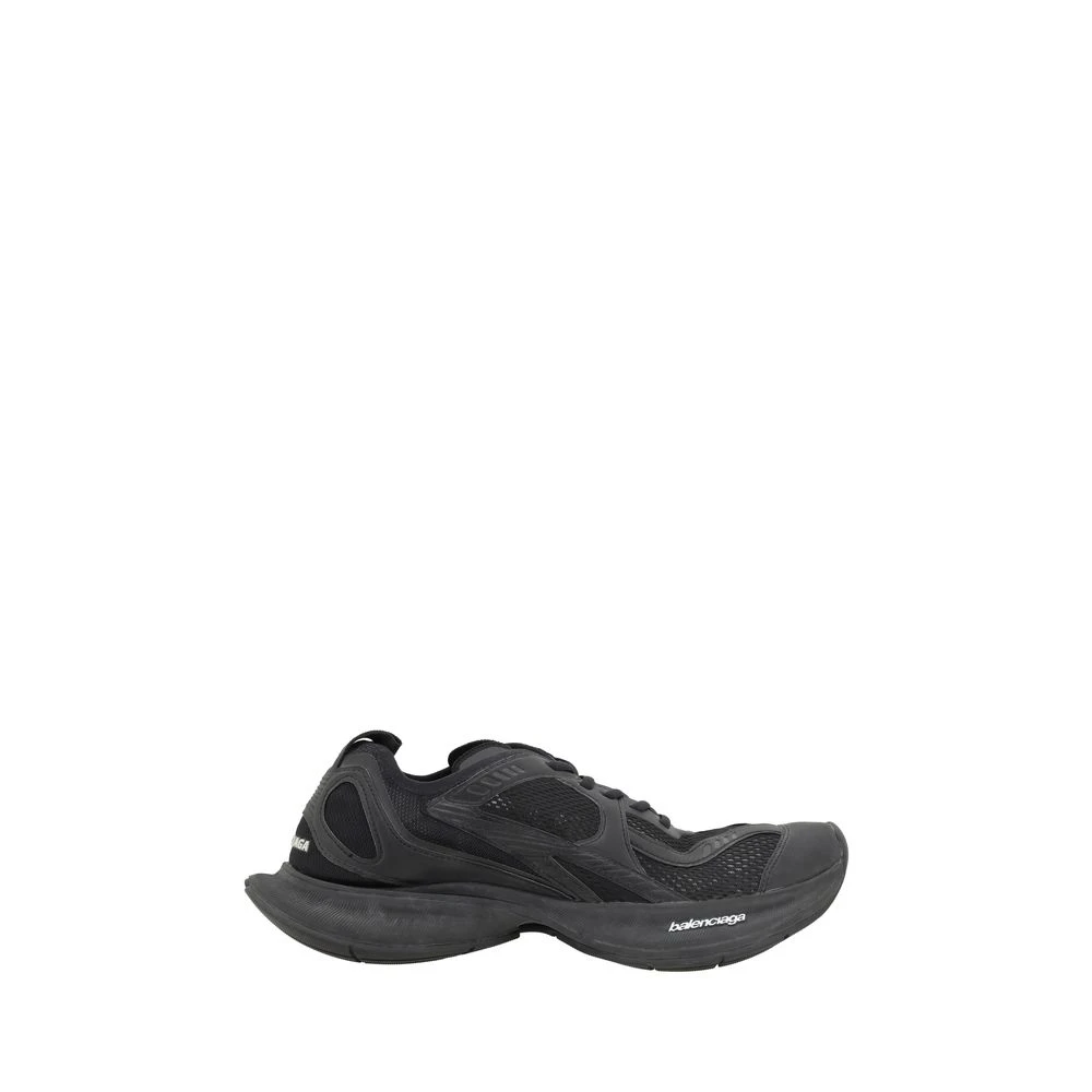 Balenciaga Circuit Sneakers met Gestructureerde Plateauzool Heren Schoenen Zwart