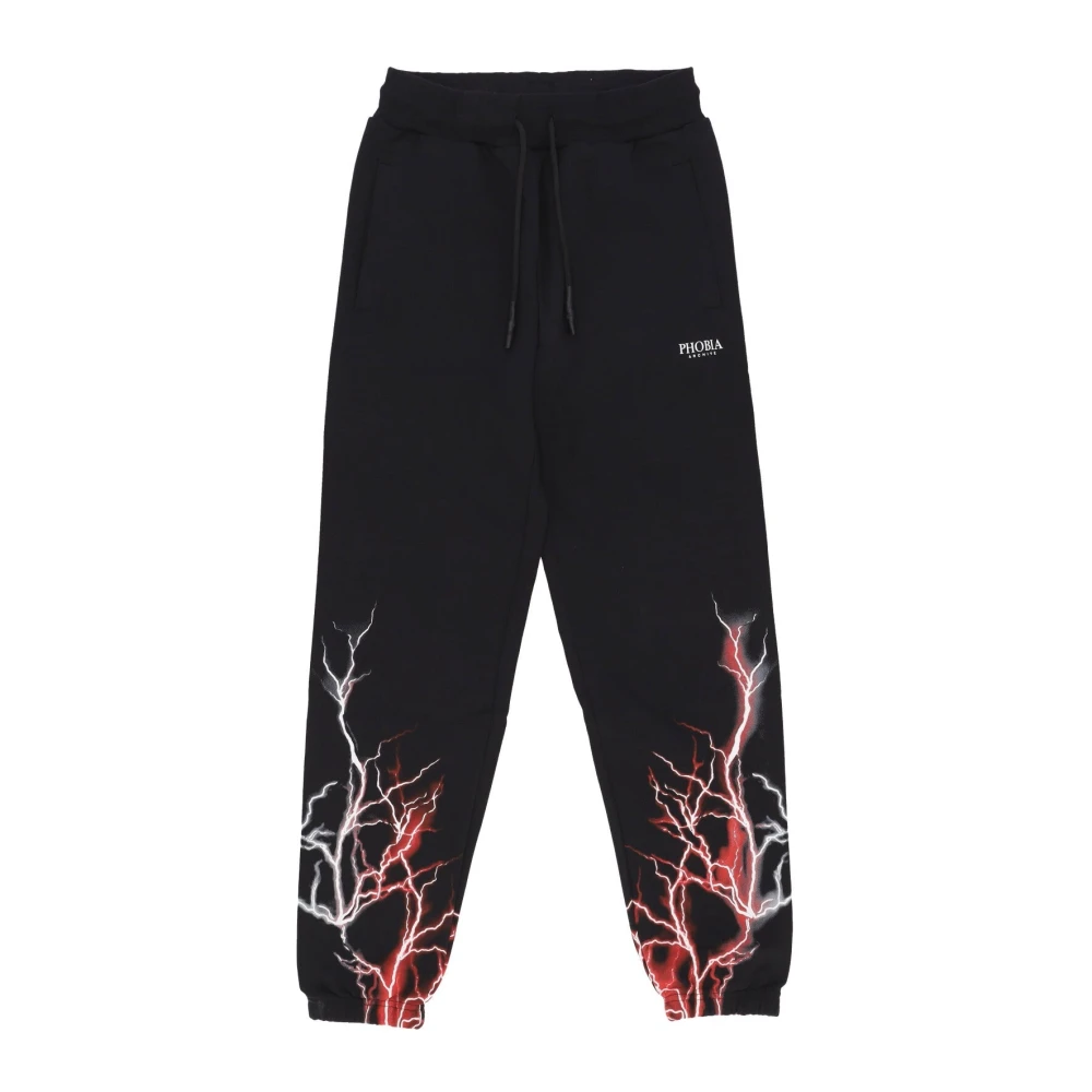 Phobia Archive Mannelijk Zwart Broeken Heren, Xl, Katoen, Lightning Pant