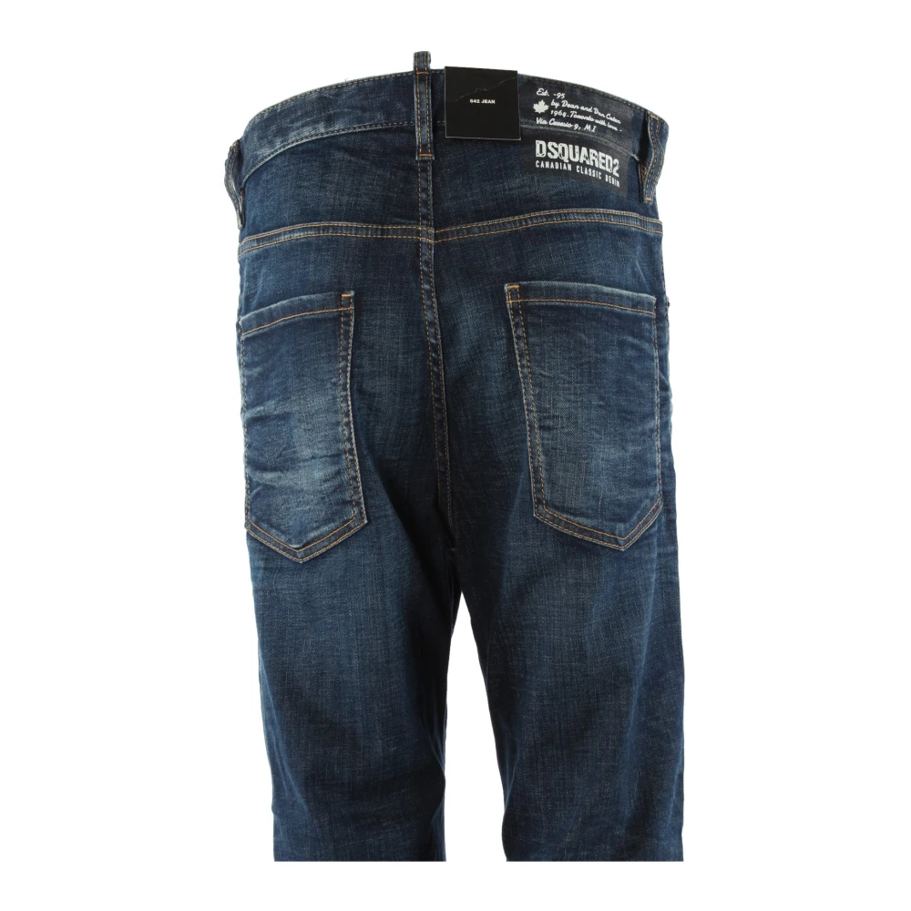 Dsquared2 Slim-fit jeans in klassiek blauw Blue Heren