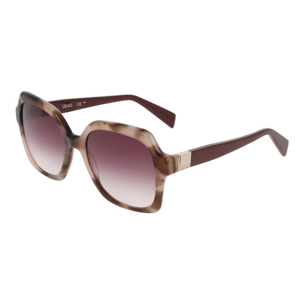 Liu Jo Bordeaux Woman Lj811s 281 Sunglasses Acetate Squared Normal - Image 2