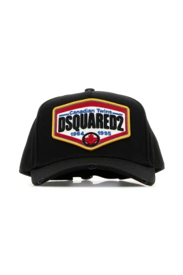 Svart bomullsbaseballkeps