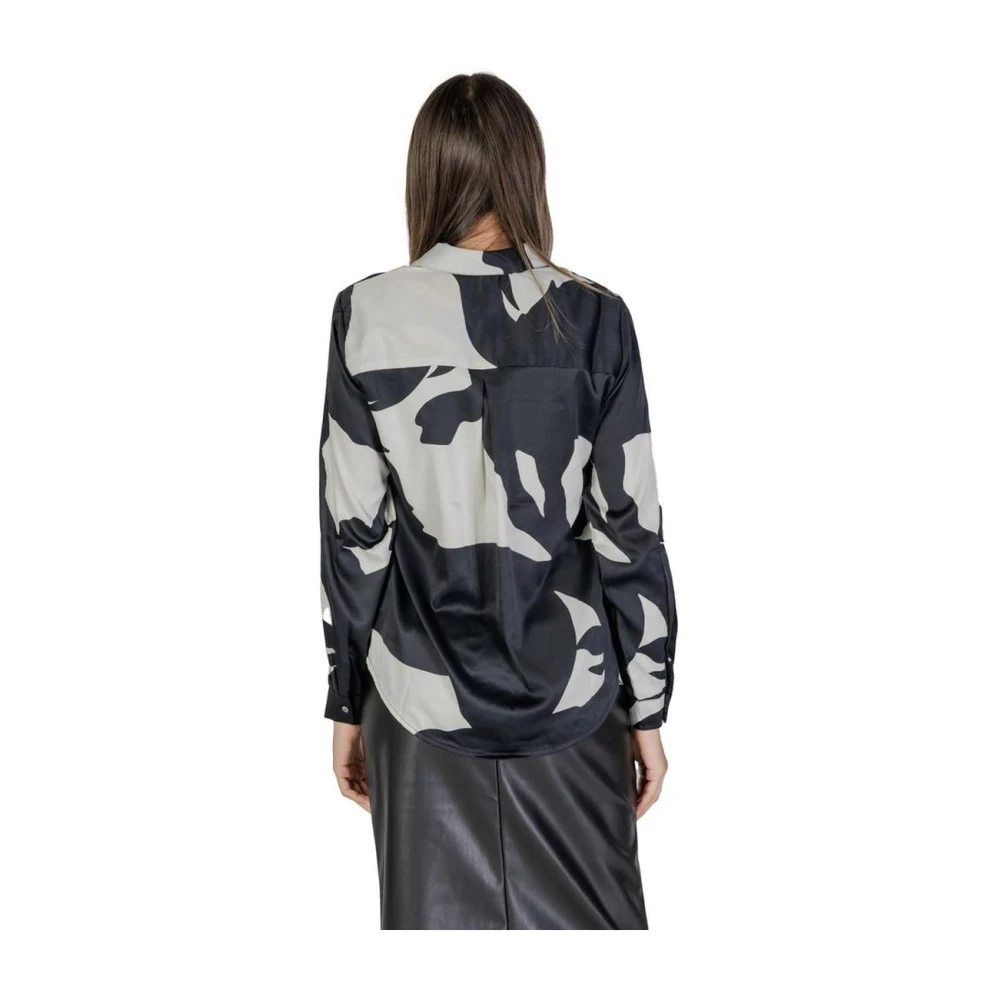 Only Bedrukte Sweater Black Dames