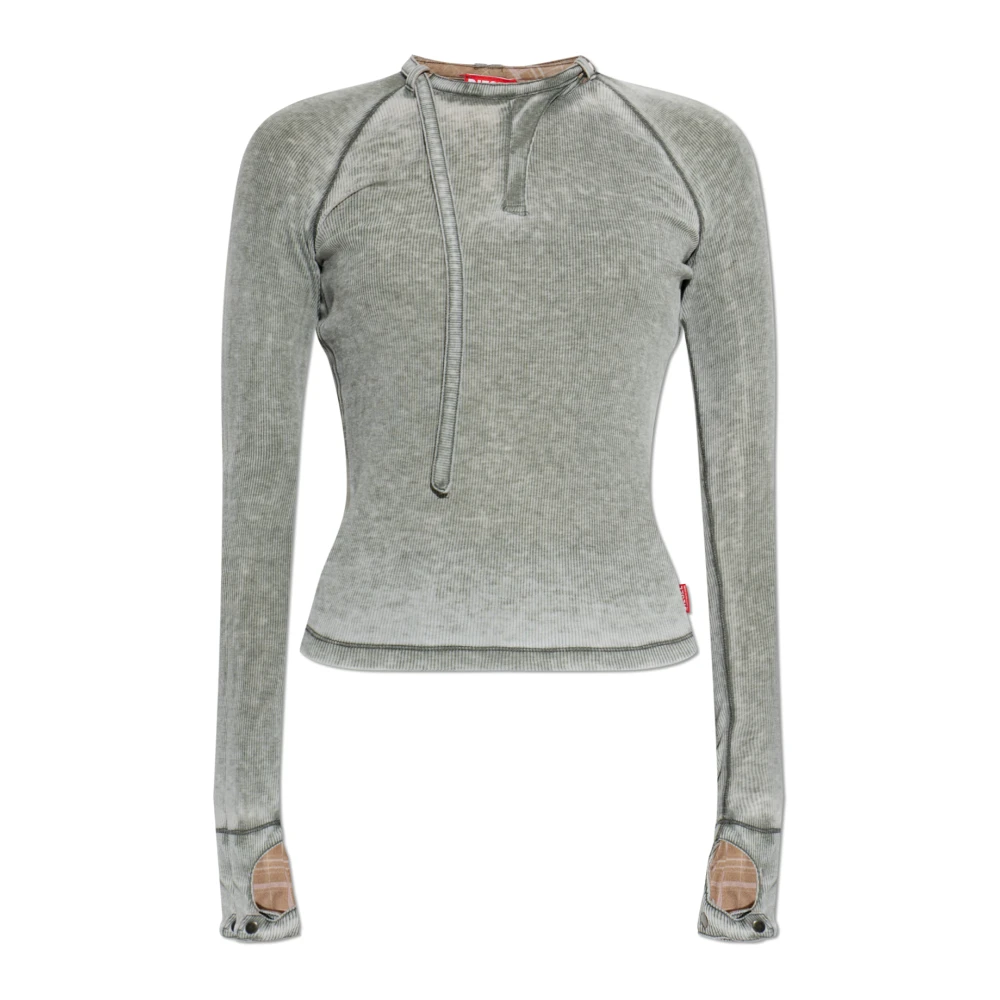 Diesel Donna Grigio Top, S, New,