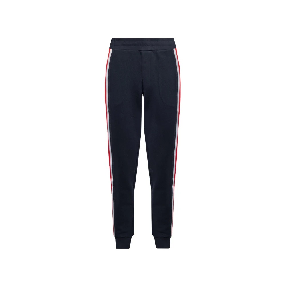 Moncler Marinblåa Track Pants med Reflekterande Paneler Blue, Herr