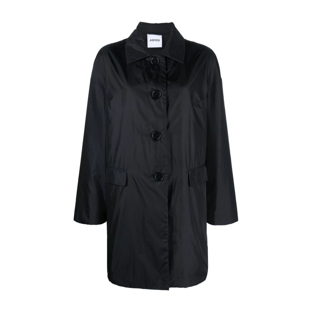 Aspesi Donna Nero - Cappotto Monopetto - Coats - S