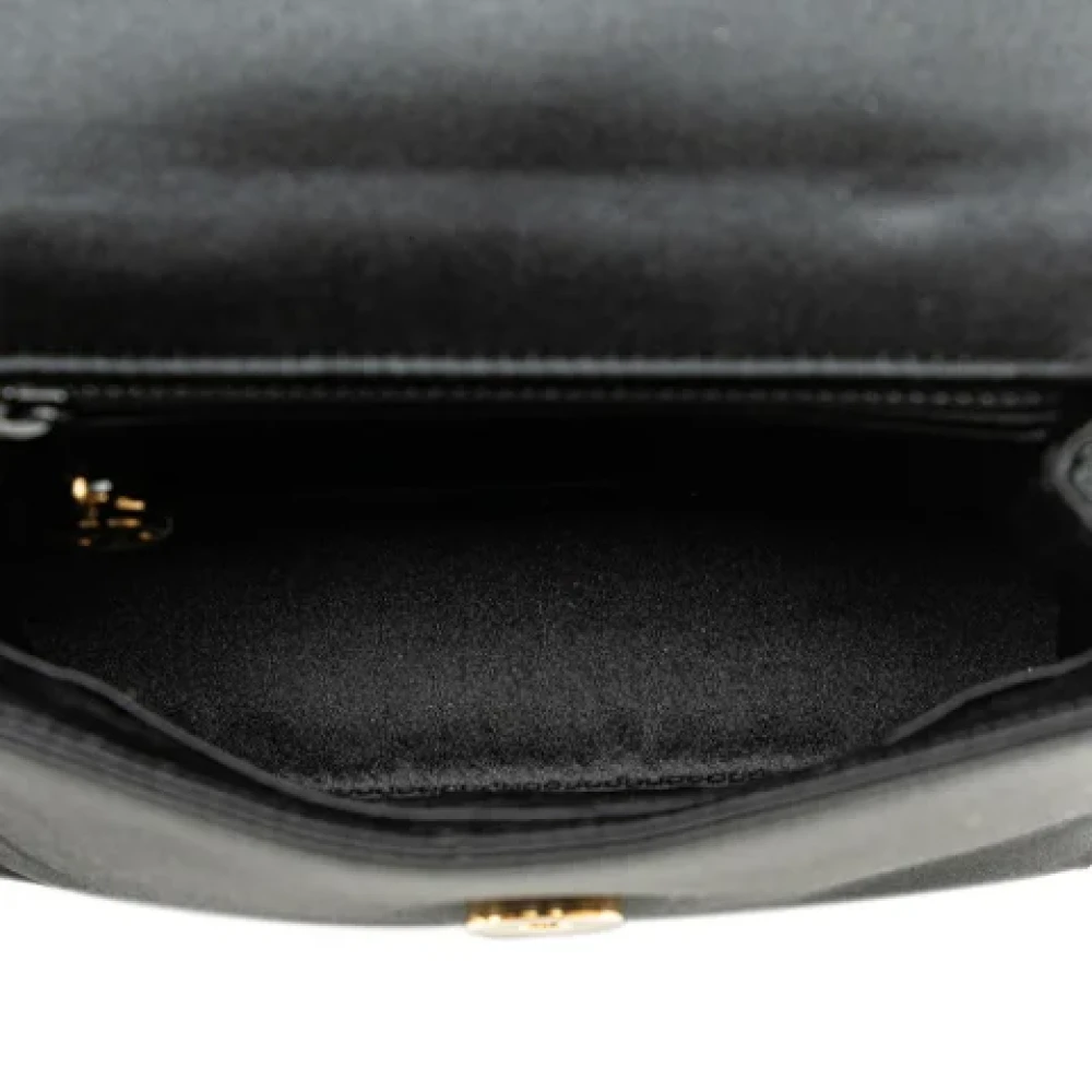 Chanel Vintage Pre-owned Satin chanel-bags Black Dames