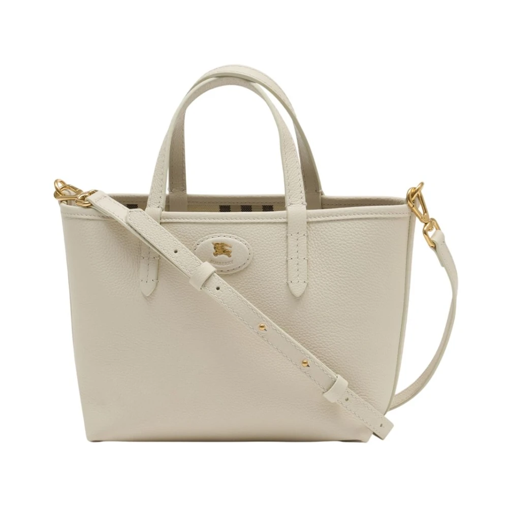 Burberry Women's White Handbags, One Size, Mini Reversible Bloomsbury Tote