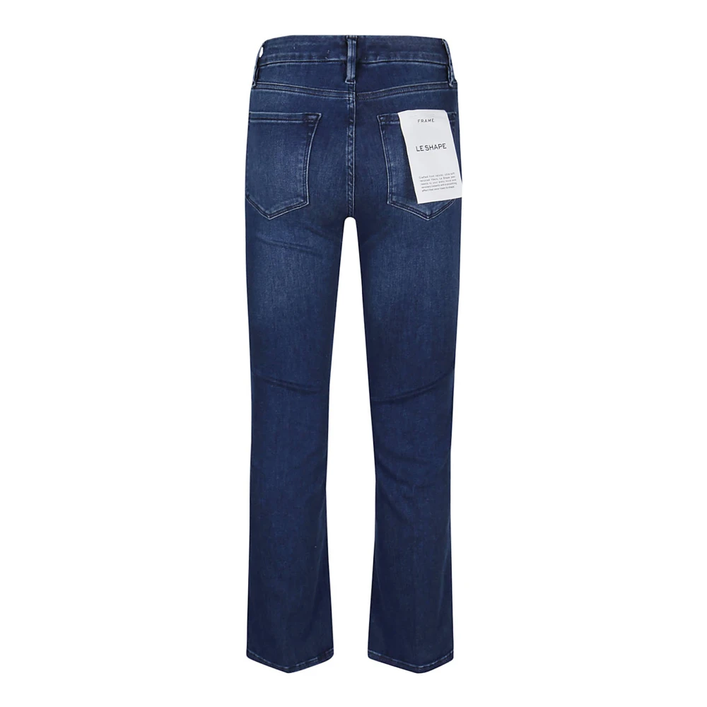 Frame Comfortabele Straight Jeans Blue Dames