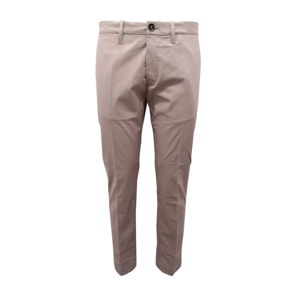 Nine In The Morning Men's Gray Chinos, Xs, Italian Style Trousers
