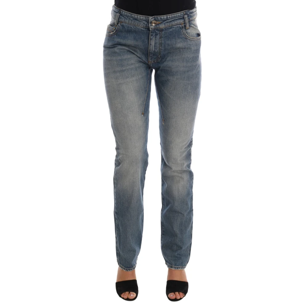 Costume National Blauwe Slim Fit Designer Jeans Blue Dames