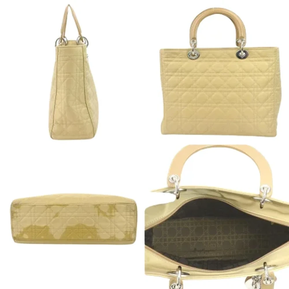 Dior Vintage Pre-owned Canvas dior-bags Beige Dames