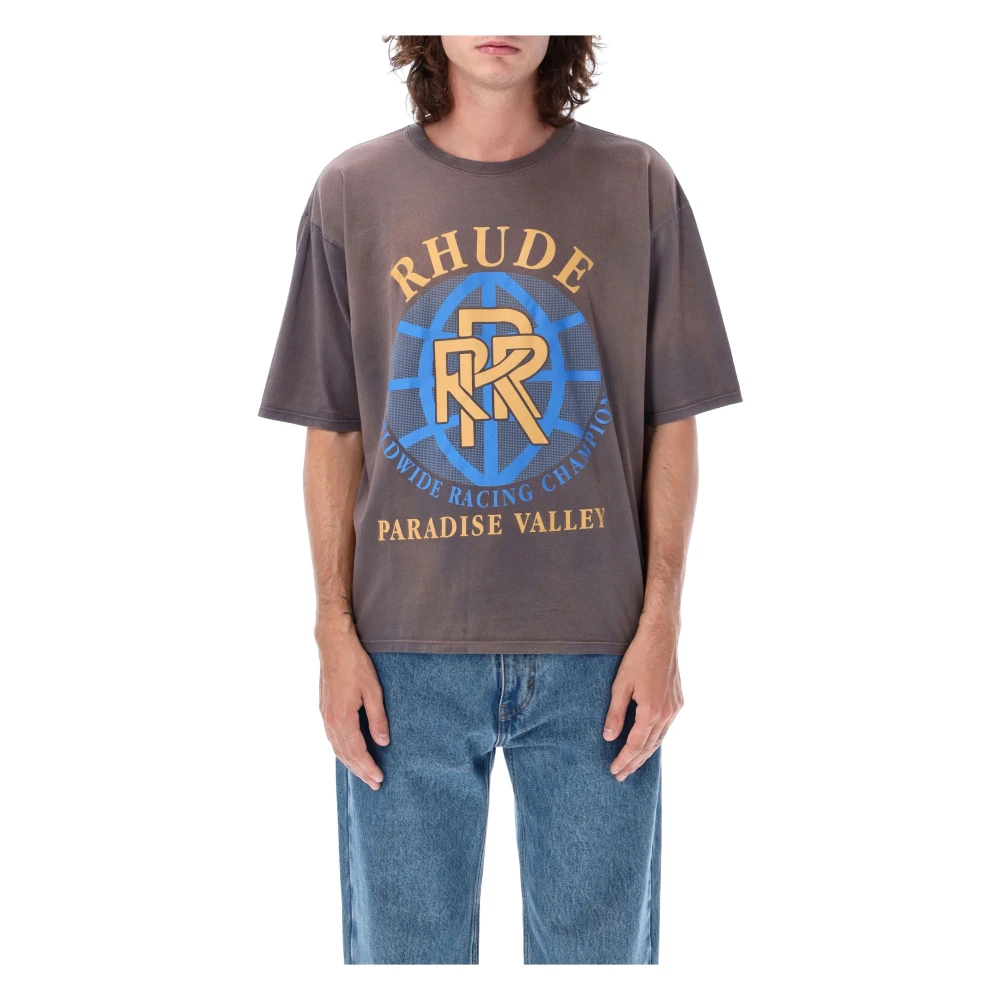 Rhude Paradise Valley T-Shirt Gray Heren