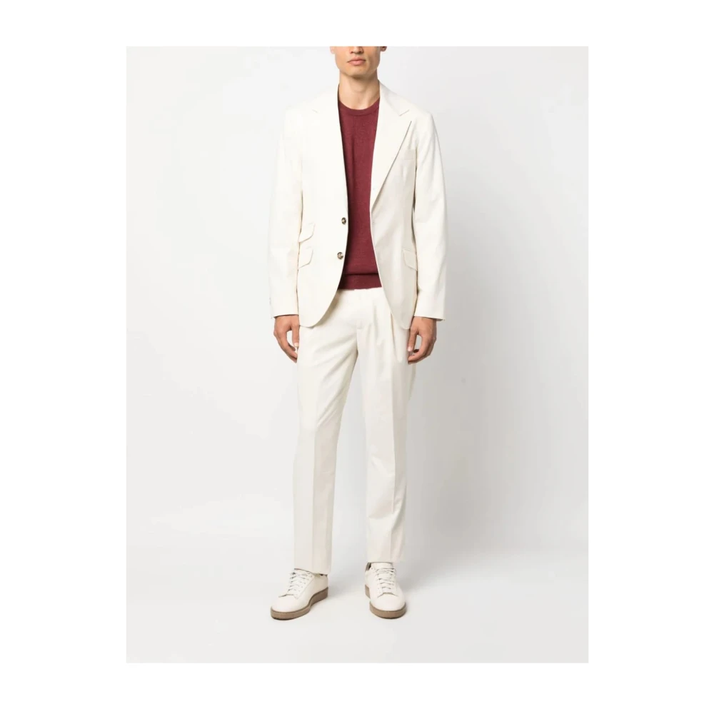 BRUNELLO CUCINELLI Witte Suits voor Mannen White Heren