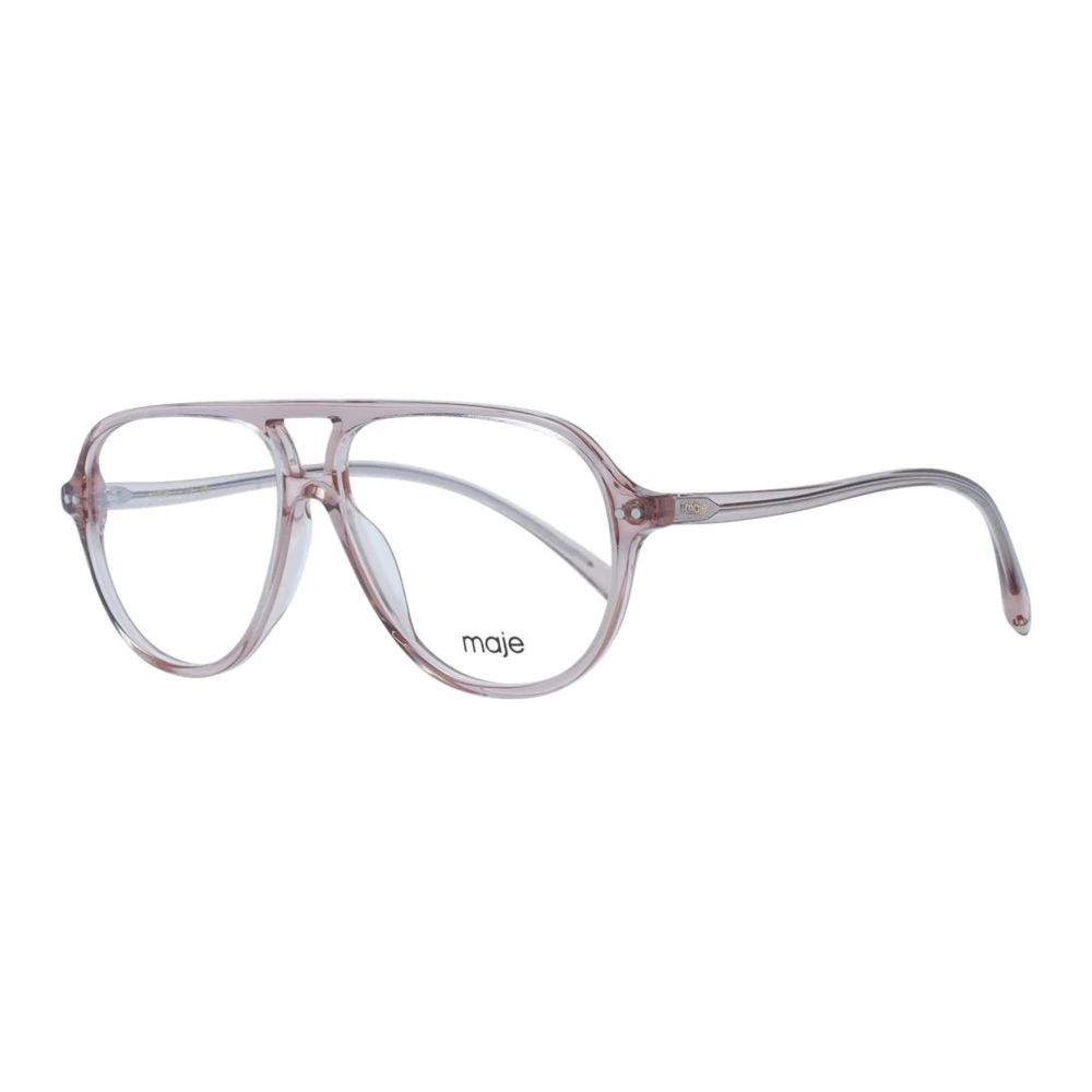 Maje Beige Aviator Brilmonturen voor Vrouwen Beige Dames