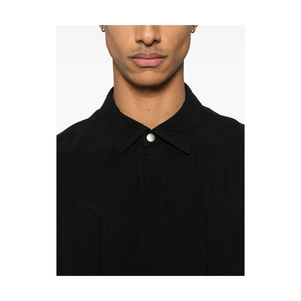 Rick Owens Mouwloos Gilet met Sluiting aan de Voorkant Black Heren