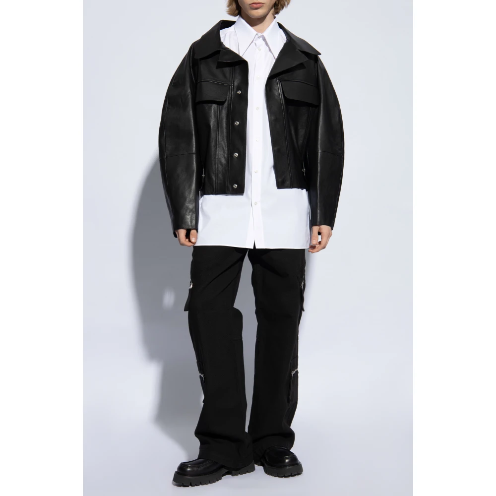 Jacquemus Bruine cargobroek Black Heren