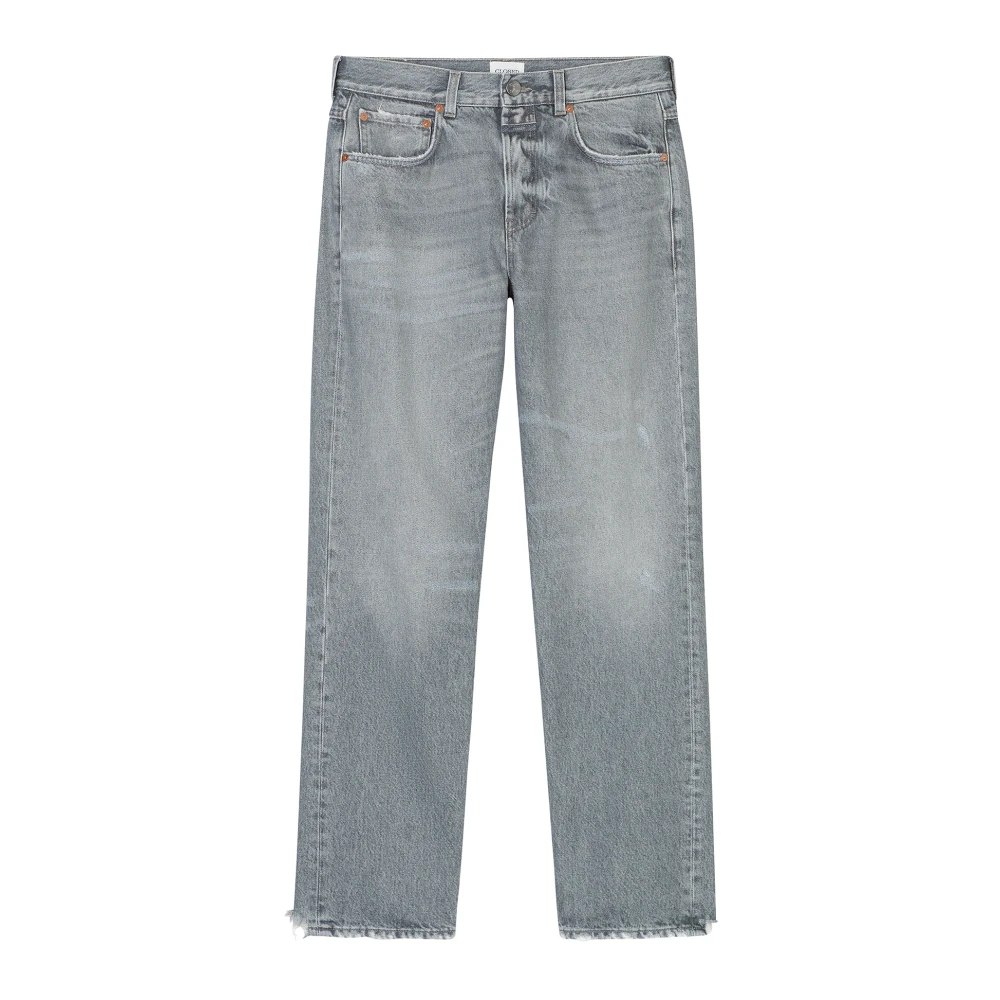 Closed Vrouw Grijs Grijze Denim Jeans Met Relaxte Pasvorm