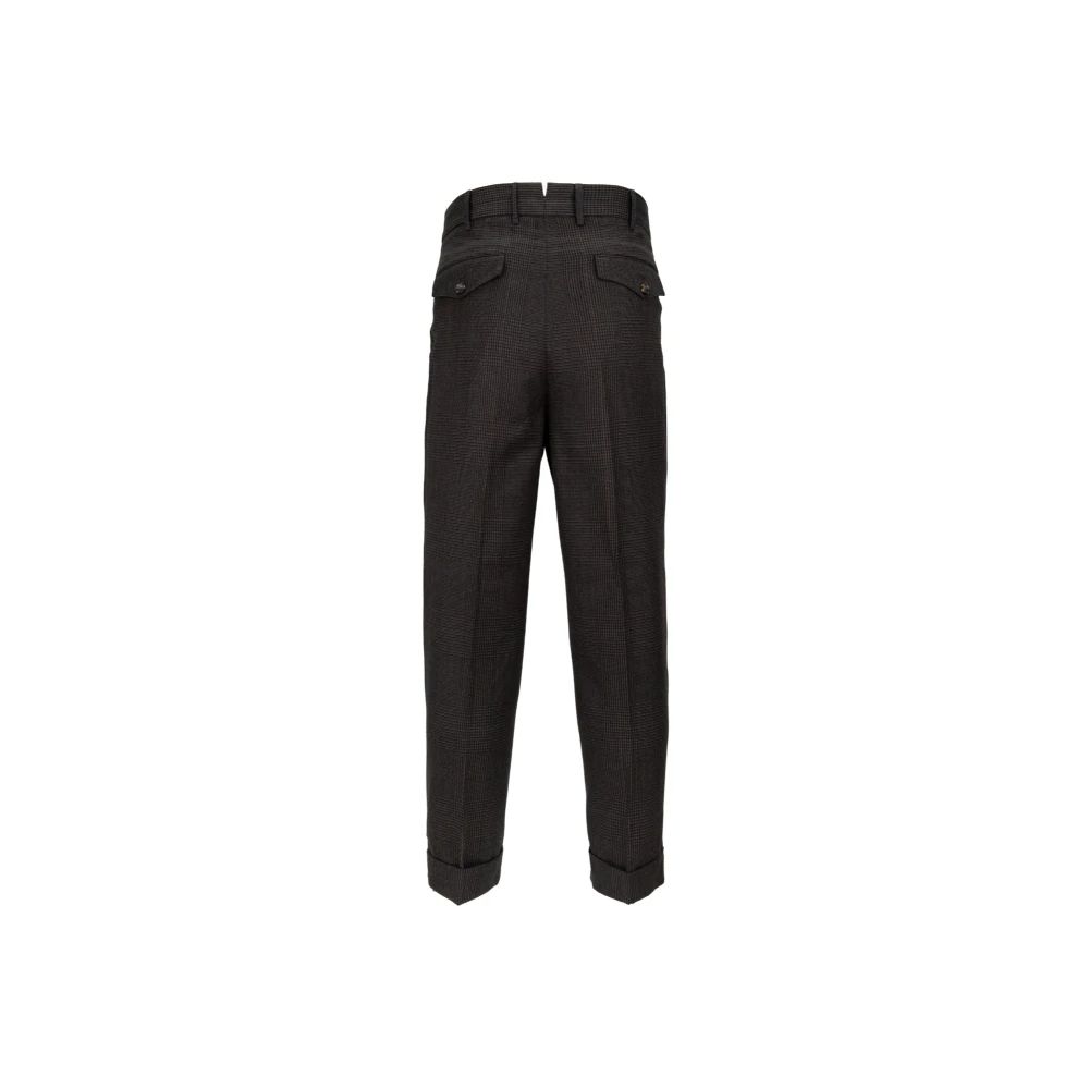 PT Torino Heren Knoop Rits Broek Brown Heren