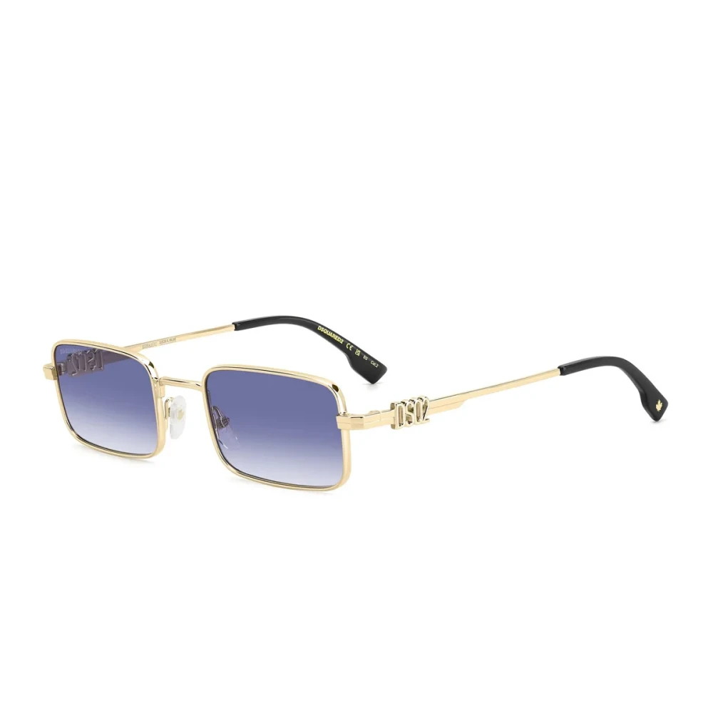 Dsquared2 Unisex Yellow Sunglasses, 52 Mm, Maple Leaf Metal Sunglasses