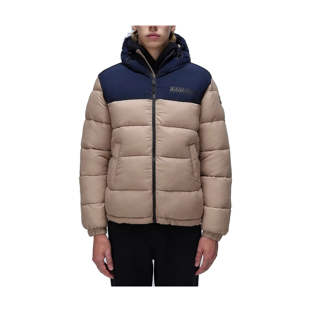 Napapijri Stijlvolle Winterjassen voor Mannen Beige Heren