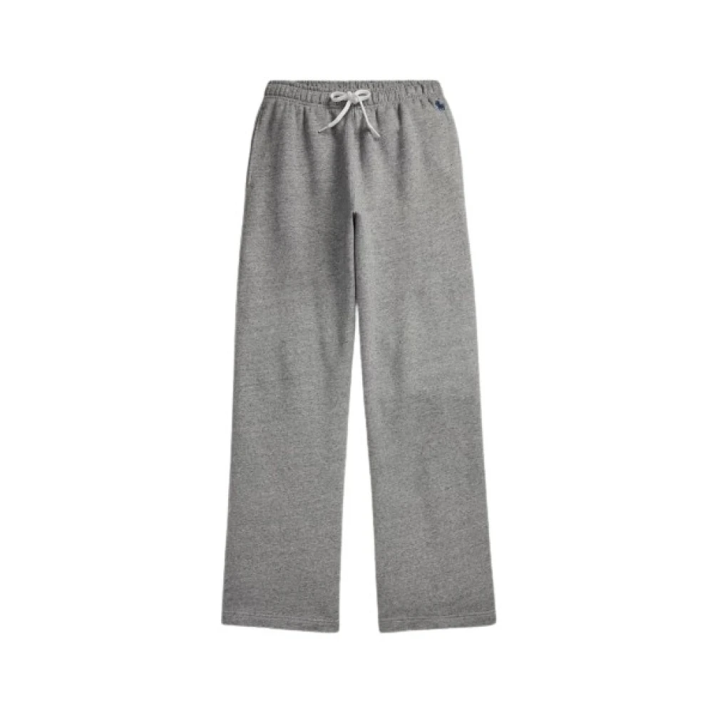 Polo Ralph Lauren Women's Gray Sweatpants, 2XS, Wide Leg Joggers With Soft Interior