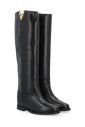 black-leather-boot-with-faceted-metal-v