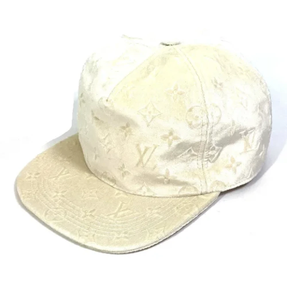 Louis Vuitton Vintage Pre-owned Fabric hats White Dames