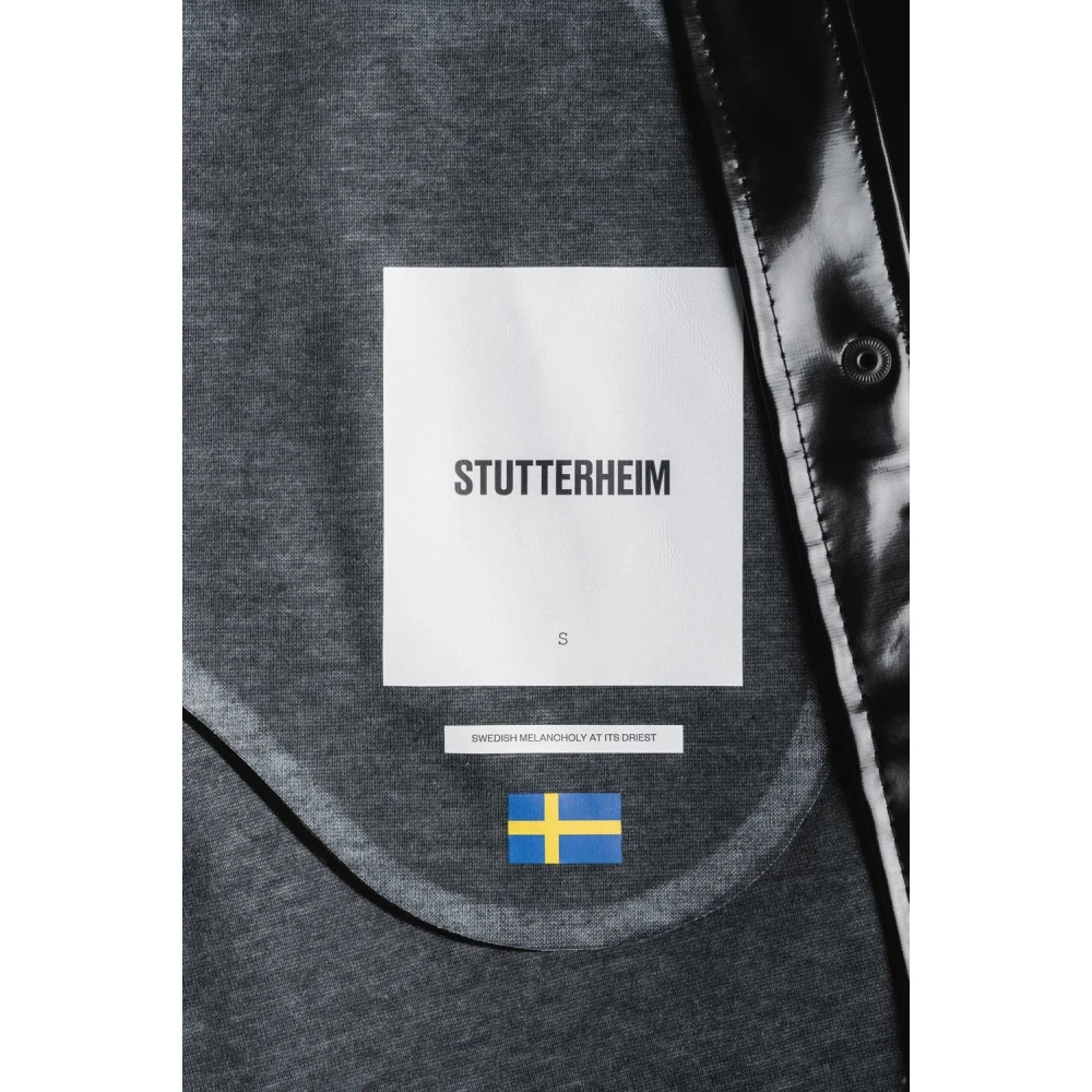 Stutterheim Opal A-Line Regenjas voor Vrouwen Black Dames